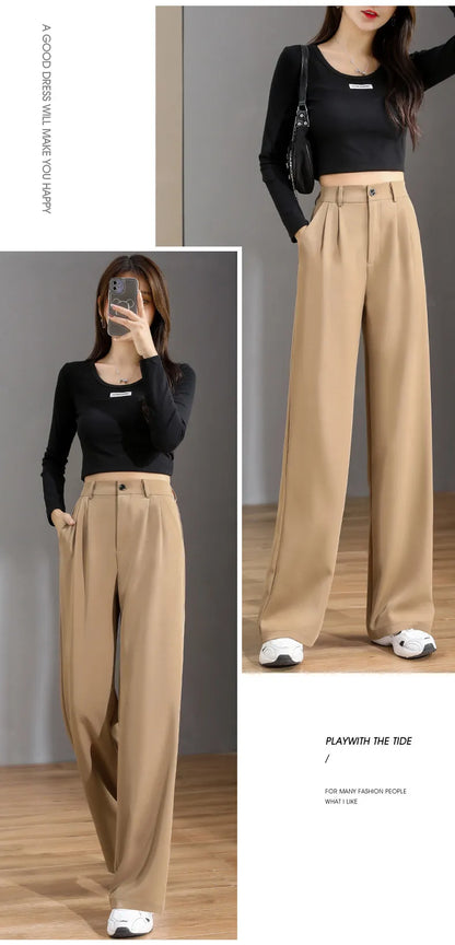 Vintage Wide Leg Pants | Office wear