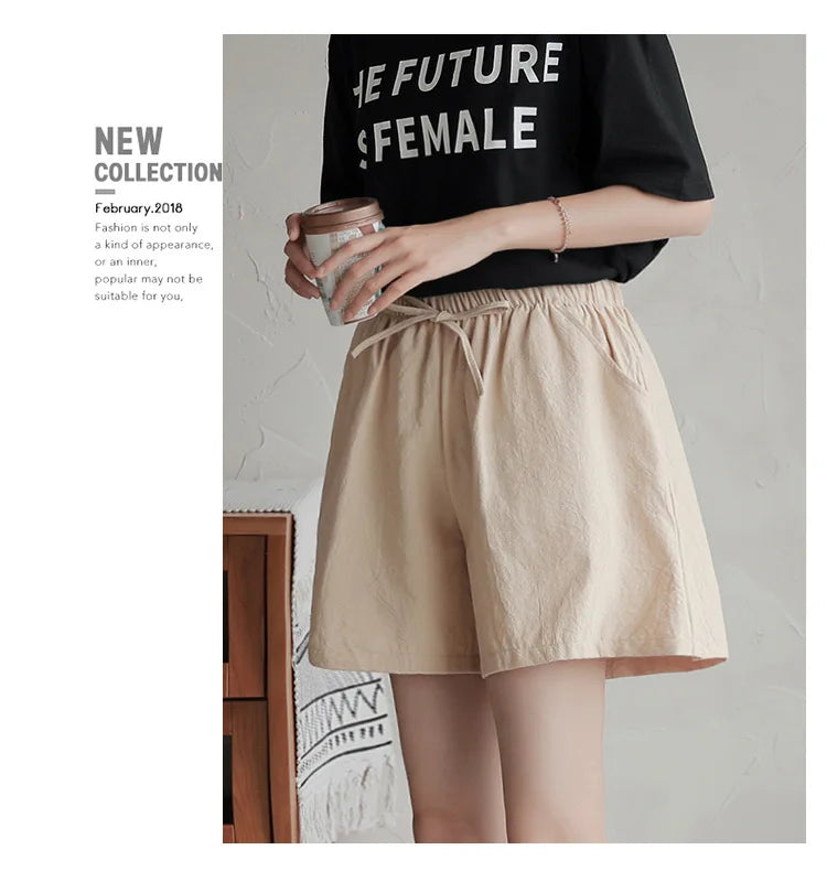 Cotton Loose Wide Leg Shorts | Spring/Summer Wear