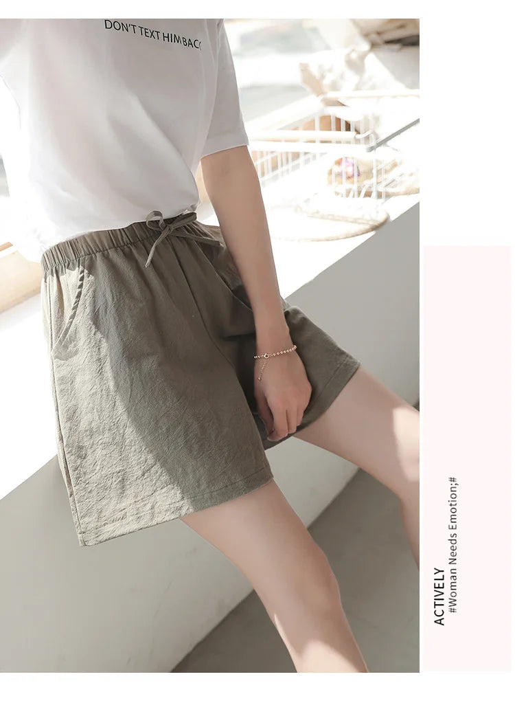 Cotton Loose Wide Leg Shorts | Spring/Summer Wear