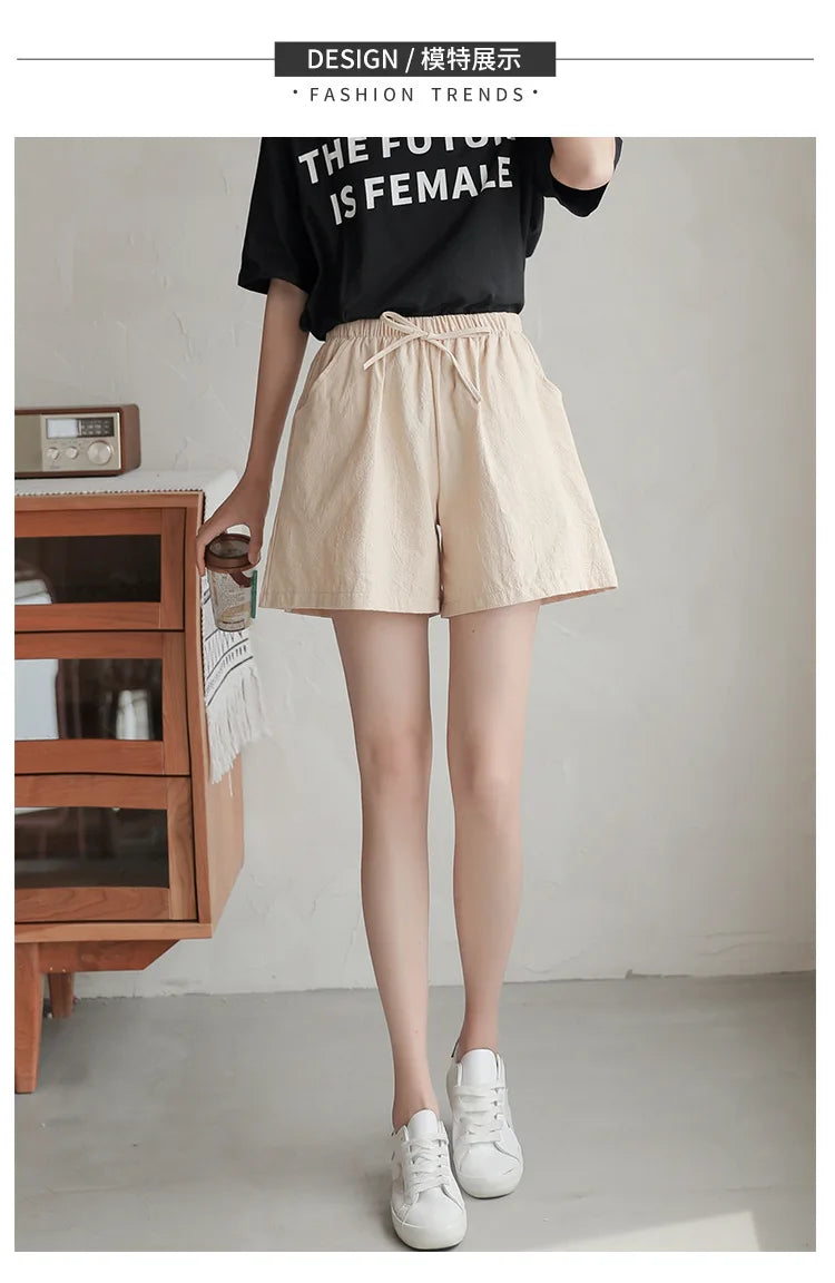 Cotton Loose Wide Leg Shorts | Spring/Summer Wear