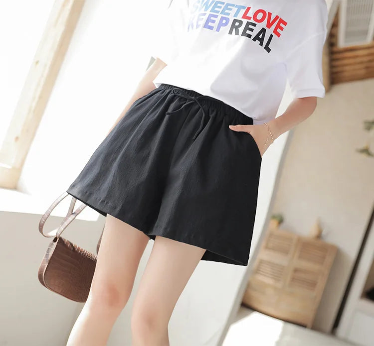 Cotton Loose Wide Leg Shorts | Spring/Summer Wear