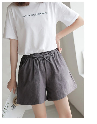 Cotton Loose Wide Leg Shorts | Spring/Summer Wear