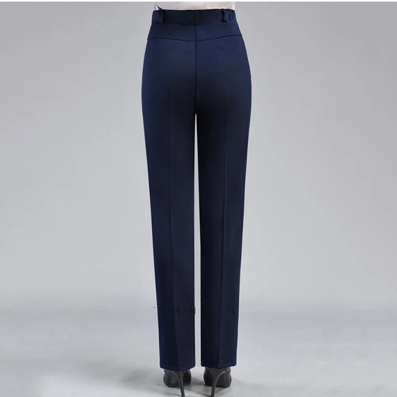 High-Waisted Fleece Pants | Elegant & Casual