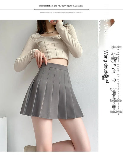 Mini skirt high waisted korean style