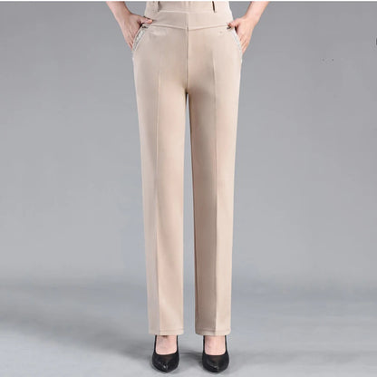 High-Waisted Fleece Pants | Elegant & Casual