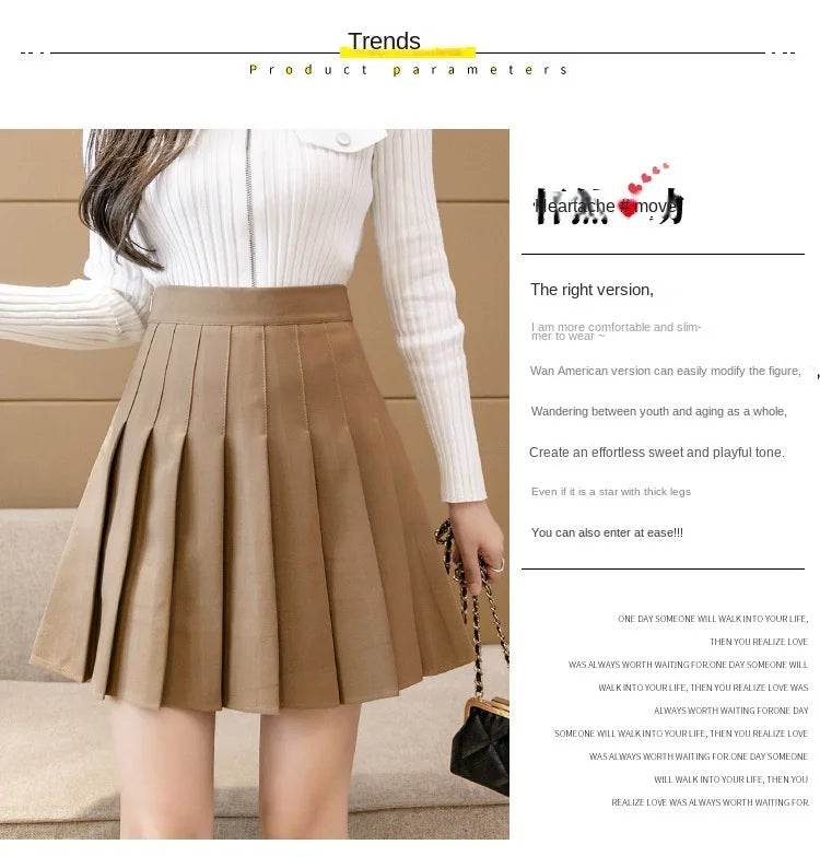 Mini skirt high waisted korean style