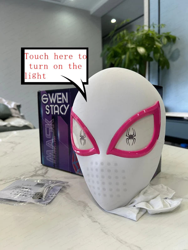 Spider Man Mask for Cosplay | Electronic mask with lights | Remote control