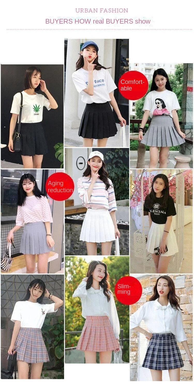 Mini skirt high waisted korean style