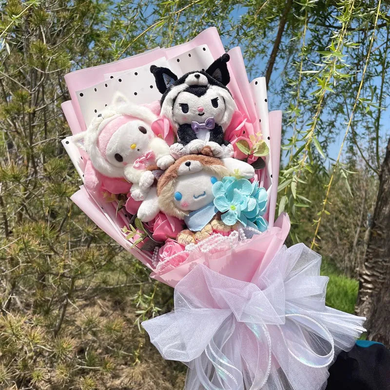 Sanrio Cartoon Plush Cute Bouquet