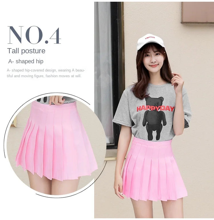 Mini skirt high waisted korean style