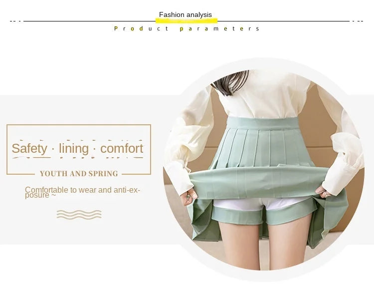 Mini skirt high waisted korean style