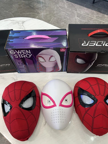 Spider Man Mask for Cosplay | Electronic mask with lights | Remote control