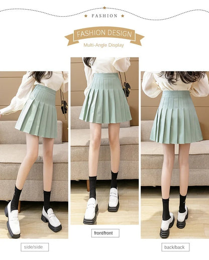 Mini skirt high waisted korean style