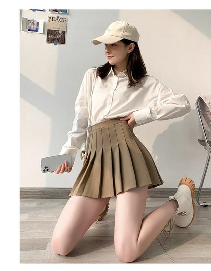 Mini skirt high waisted korean style