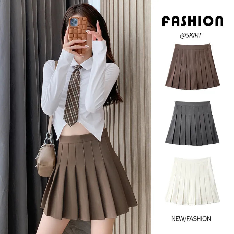 Mini skirt high waisted korean style