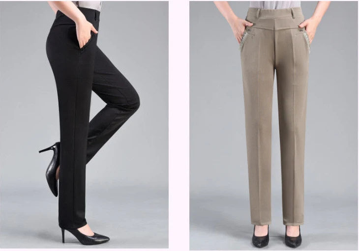 Pantalones polares de talle alto | Elegante e informal 