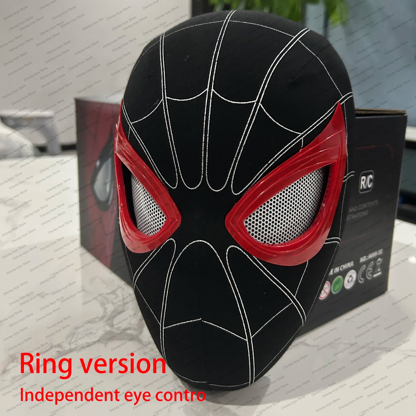 Máscara de Hombre Araña para Cosplay | Máscara electrónica con luces | Control remoto 