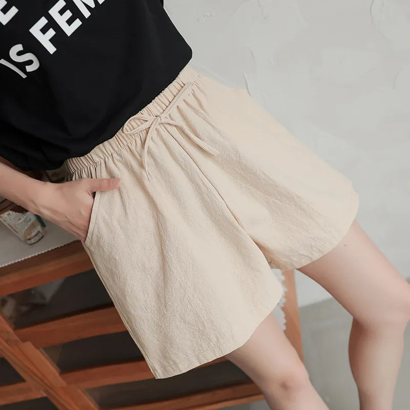 Cotton Loose Wide Leg Shorts | Spring/Summer Wear