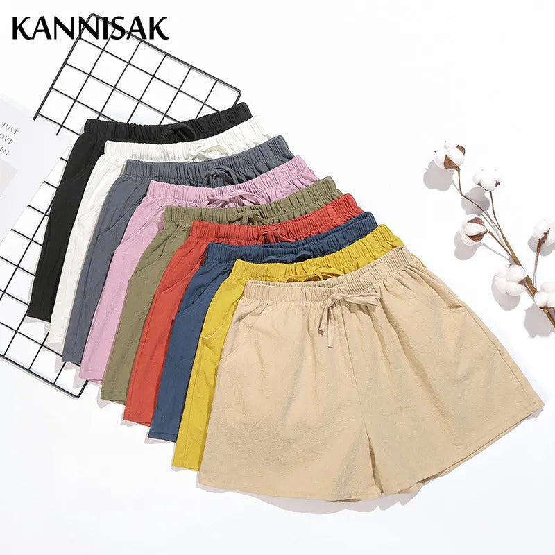 Cotton Loose Wide Leg Shorts | Spring/Summer Wear