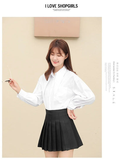 Mini skirt high waisted korean style