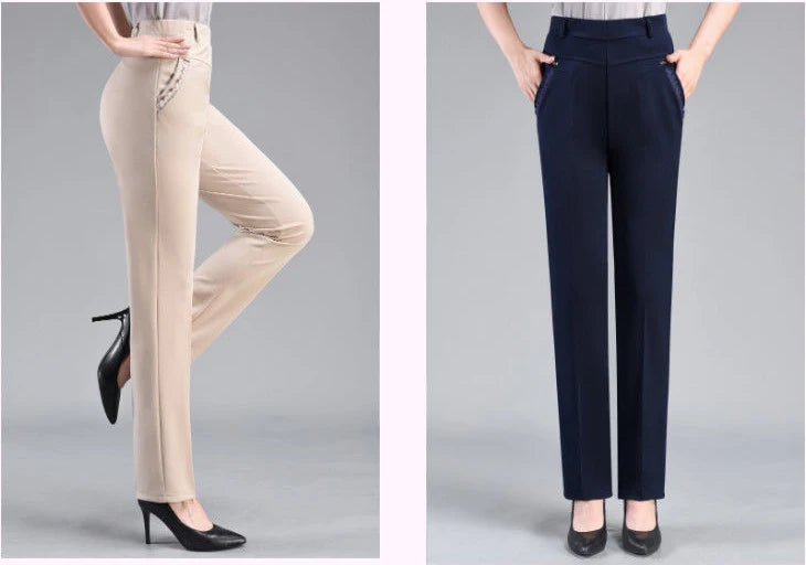 Pantalones polares de talle alto | Elegante e informal 