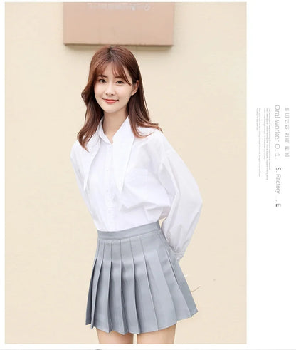 Mini skirt high waisted korean style