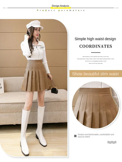 Mini skirt high waisted korean style