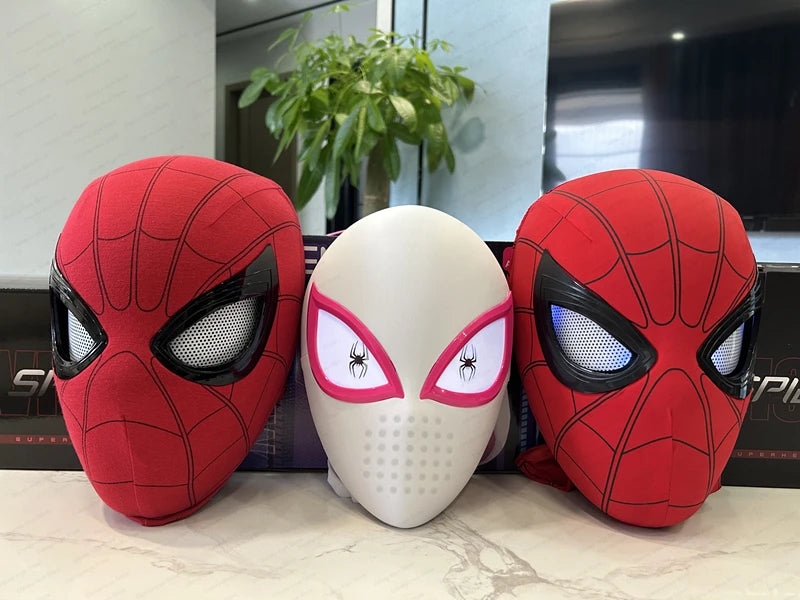 Spider Man Mask for Cosplay | Electronic mask with lights | Remote control