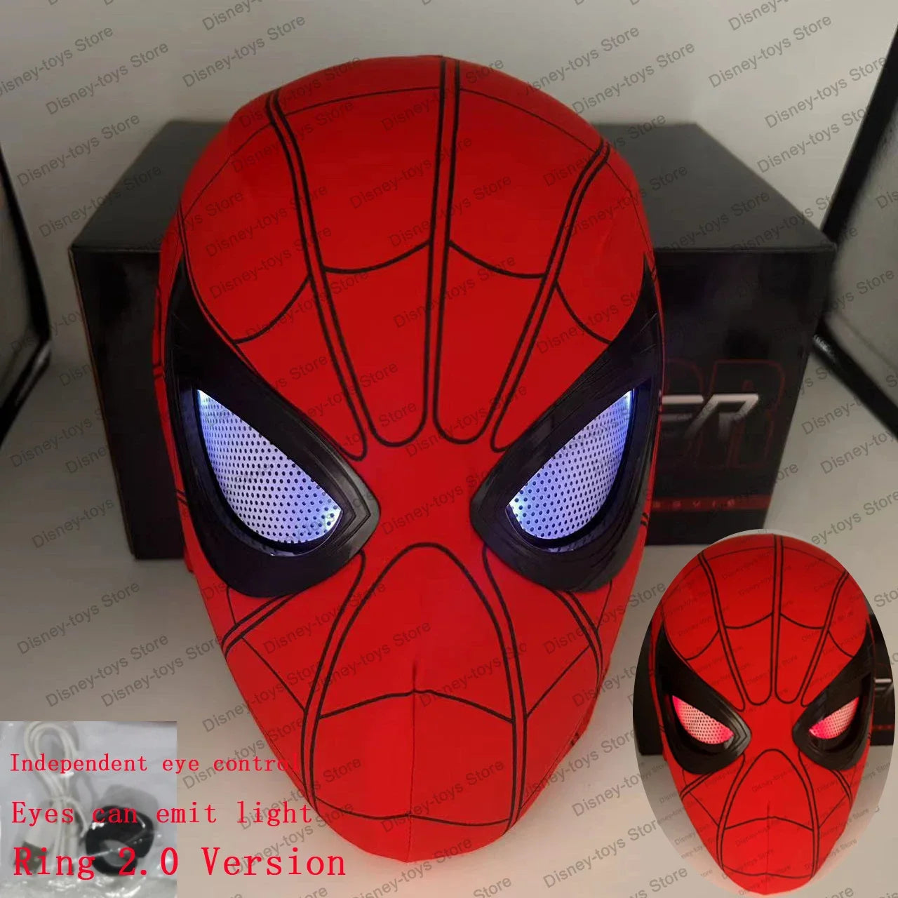 Spider Man Mask for Cosplay | Electronic mask with lights | Remote control