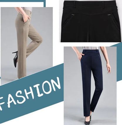 High-Waisted Fleece Pants | Elegant & Casual