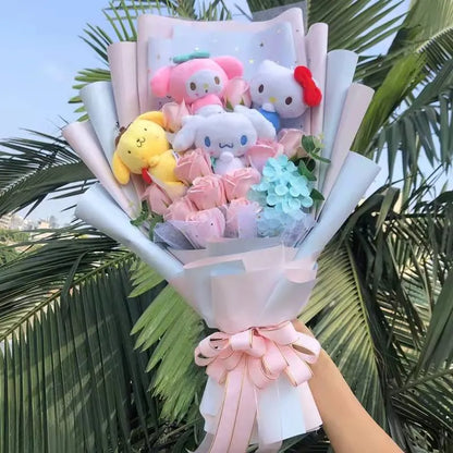 Sanrio Cartoon Plush Cute Bouquet